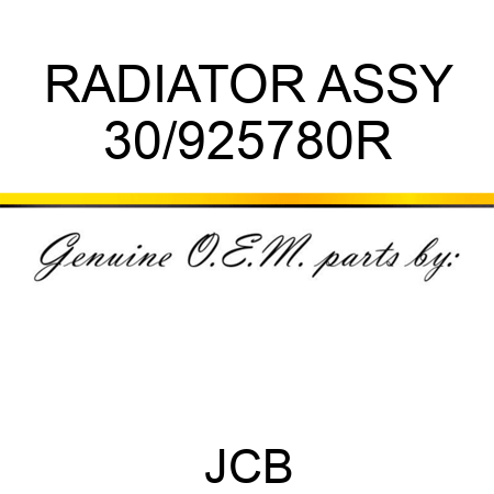 RADIATOR ASSY 30/925780R
