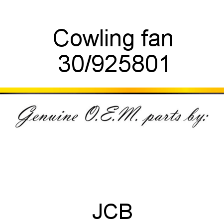 Cowling, fan 30/925801