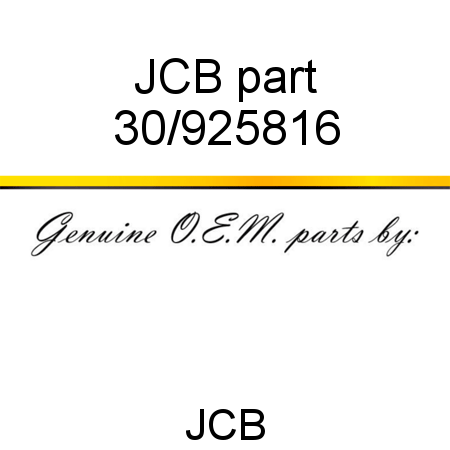 JCB part 30/925816