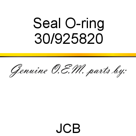 Seal, O-ring 30/925820
