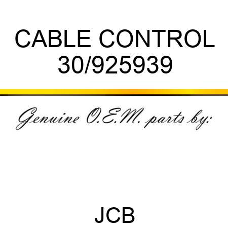 CABLE CONTROL 30/925939