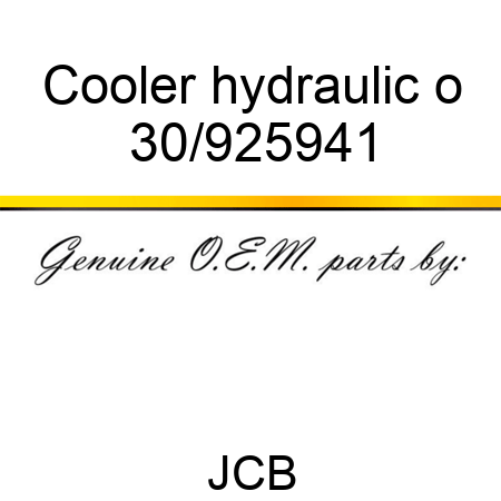 Cooler hydraulic o 30/925941