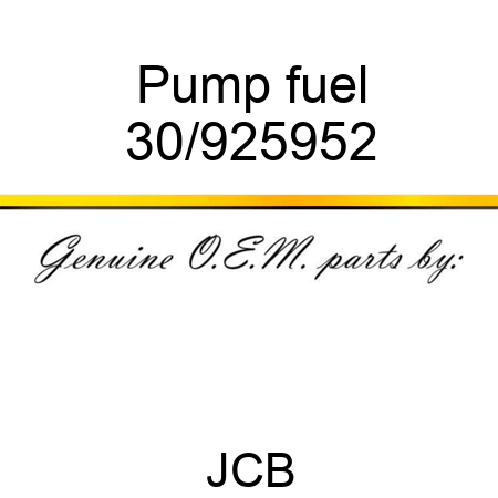 Pump fuel 30/925952