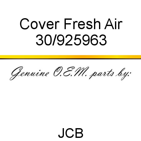 Cover, Fresh Air 30/925963