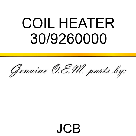 COIL HEATER 30/9260000