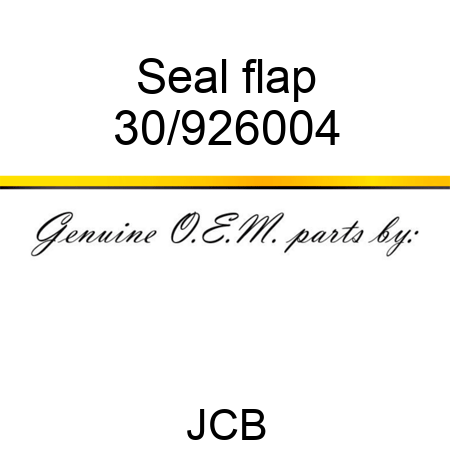 Seal flap 30/926004