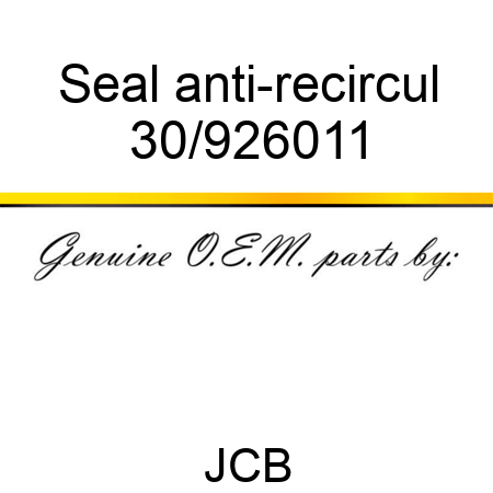 Seal anti-recircul 30/926011