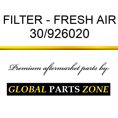 FILTER - FRESH AIR 30/926020