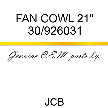 FAN COWL 21