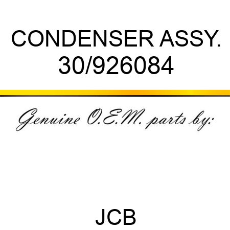 CONDENSER ASSY. 30/926084