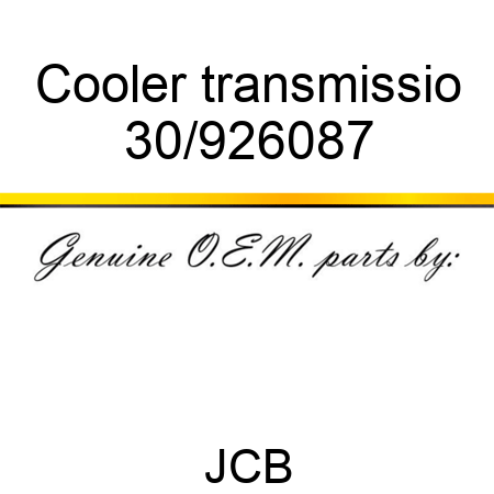 Cooler transmissio 30/926087