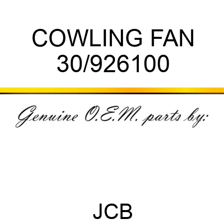 COWLING FAN 30/926100
