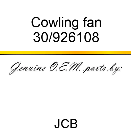 Cowling fan 30/926108