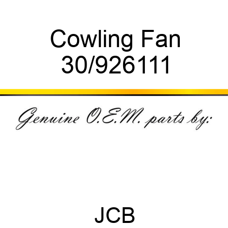 Cowling Fan 30/926111