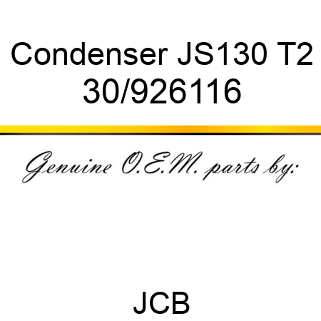 Condenser JS130 T2 30/926116
