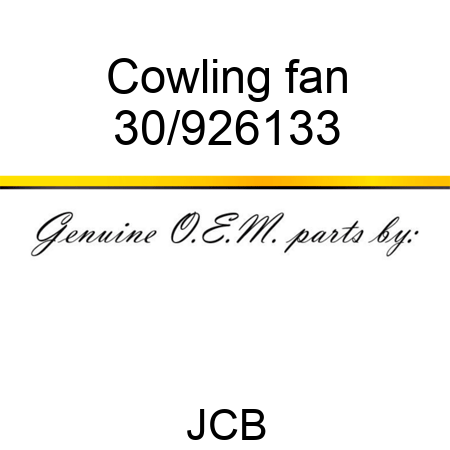 Cowling fan 30/926133