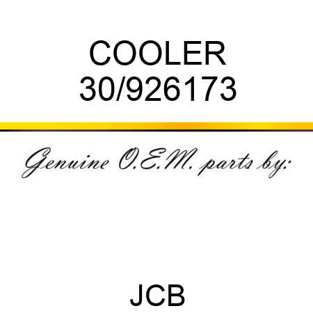 COOLER 30/926173
