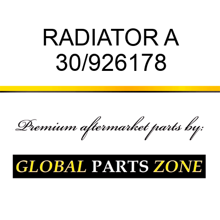 RADIATOR A 30/926178