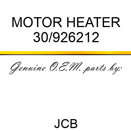 MOTOR HEATER 30/926212