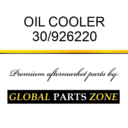 OIL COOLER 30/926220