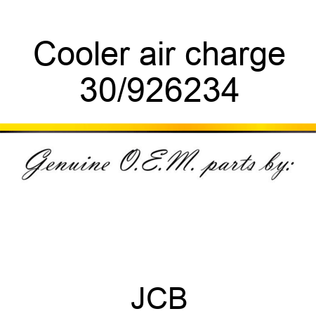 Cooler air charge 30/926234