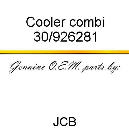 Cooler, combi 30/926281