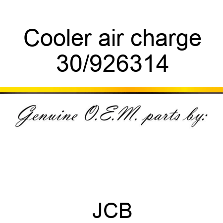 Cooler air charge 30/926314