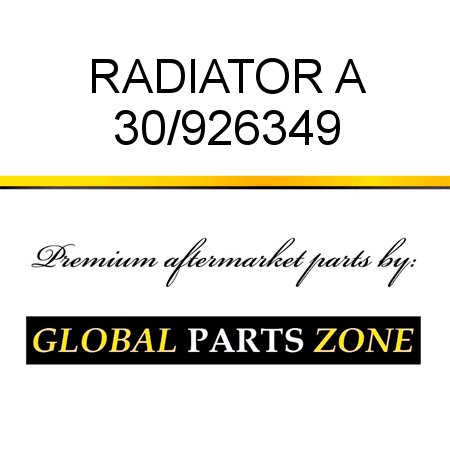 RADIATOR A 30/926349