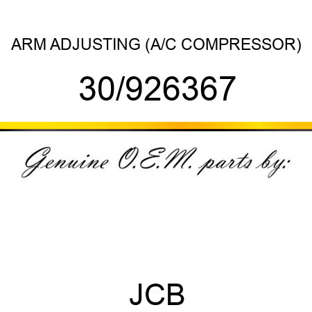 ARM, ADJUSTING (A/C COMPRESSOR) 30/926367