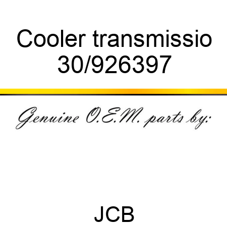 Cooler transmissio 30/926397