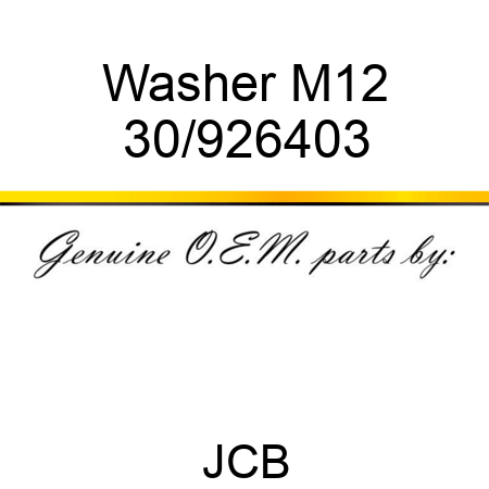 Washer M12 30/926403