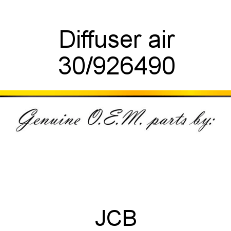 Diffuser, air 30/926490