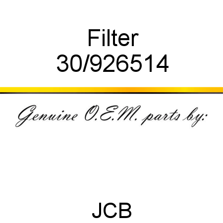 Filter 30/926514