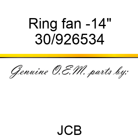 Ring fan -14