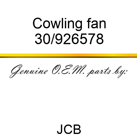Cowling fan 30/926578