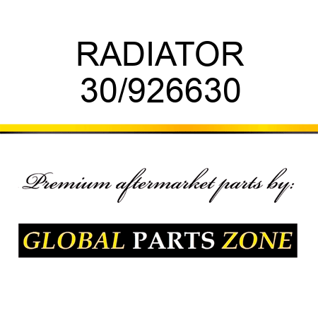RADIATOR 30/926630