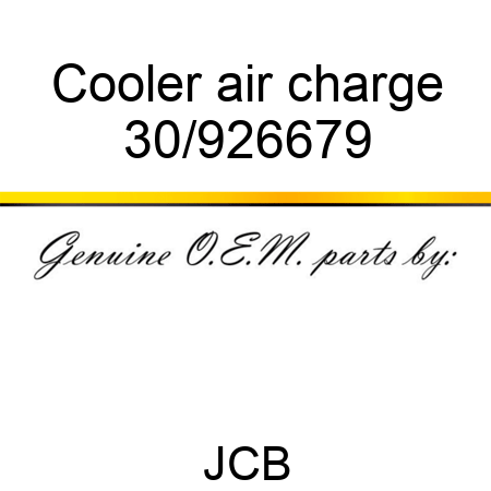 Cooler air charge 30/926679