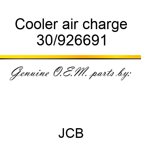 Cooler air charge 30/926691