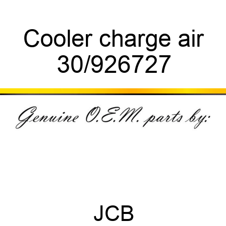 Cooler charge air 30/926727
