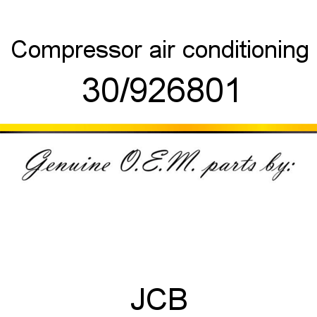 Compressor, air conditioning 30/926801