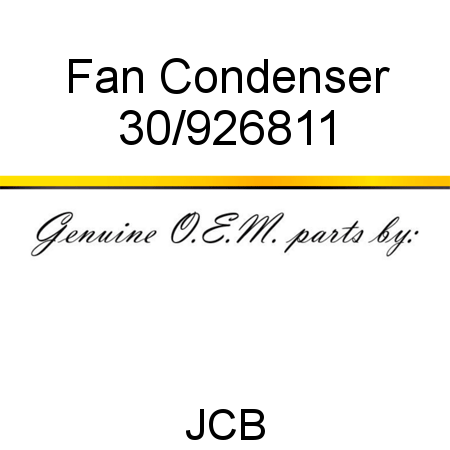 Fan, Condenser 30/926811