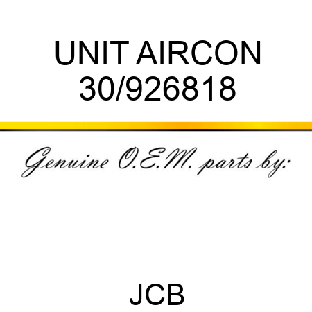 UNIT AIRCON 30/926818