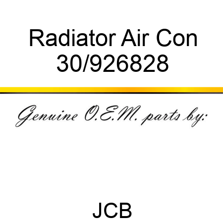 Radiator Air Con 30/926828