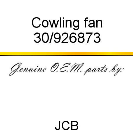 Cowling, fan 30/926873