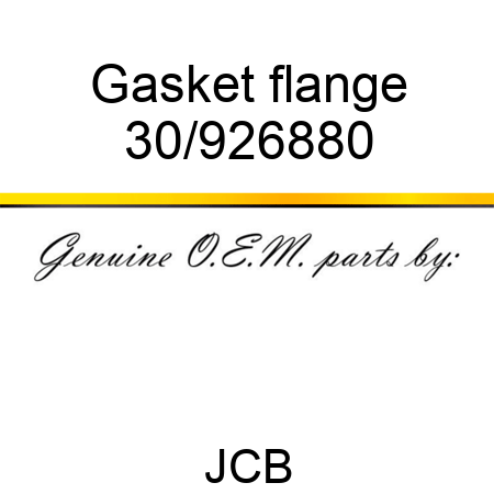 Gasket flange 30/926880