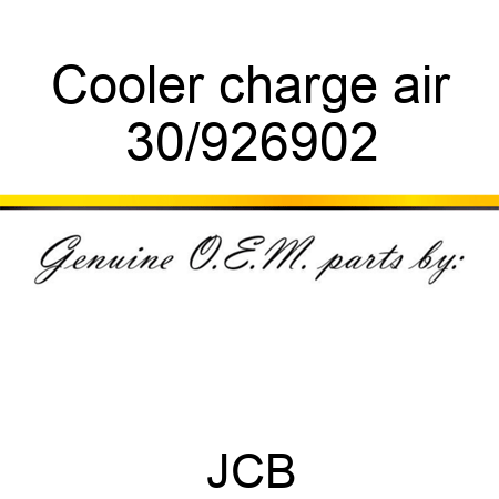 Cooler charge air 30/926902