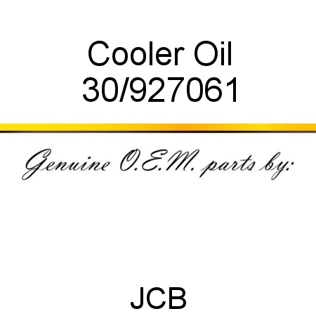 Cooler, Oil 30/927061