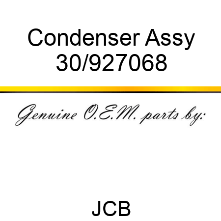 Condenser Assy 30/927068