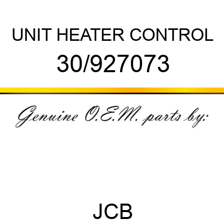UNIT HEATER CONTROL 30/927073
