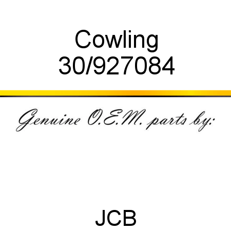 Cowling 30/927084